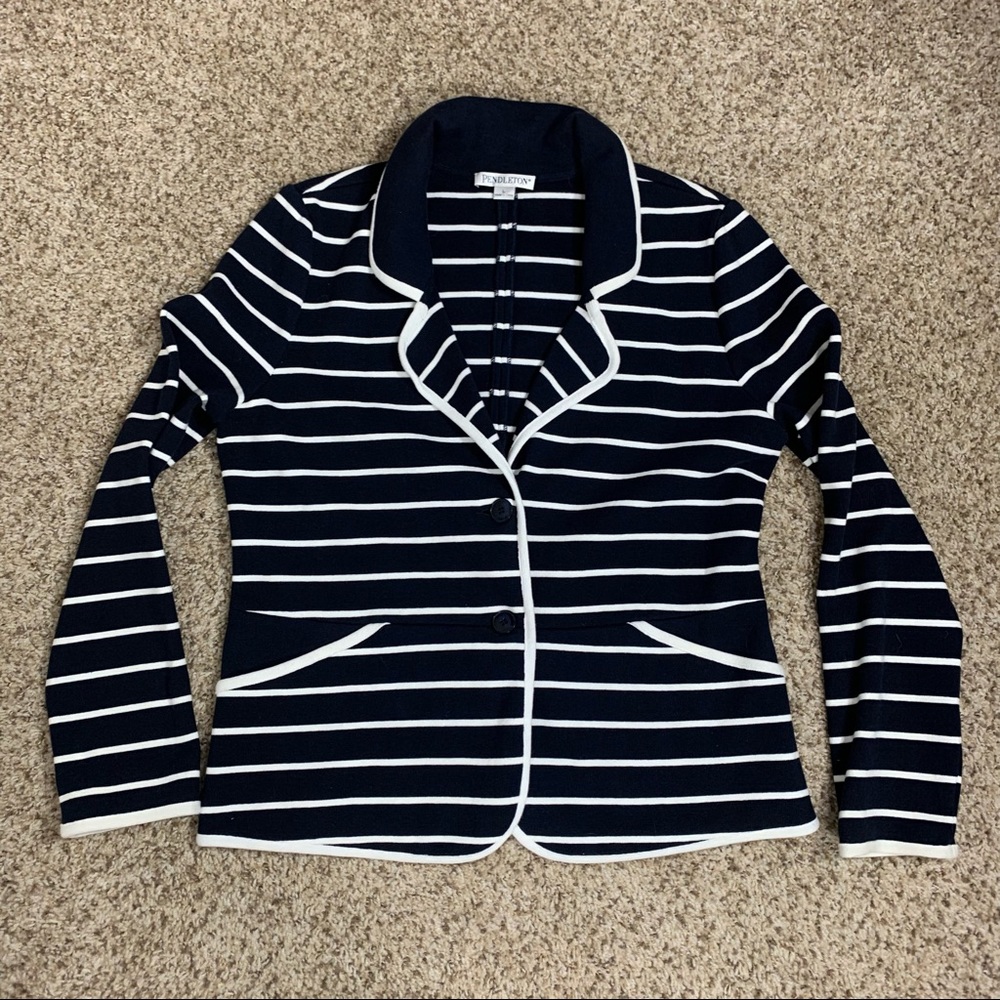 Pendleton Striped Blazer - image 7